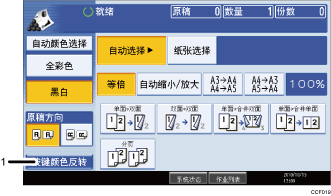 已编号的操作面板屏幕插图