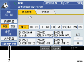 已编号的操作面板屏幕插图