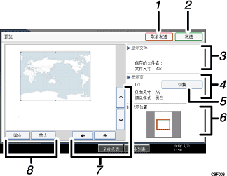 已编号的操作面板屏幕插图